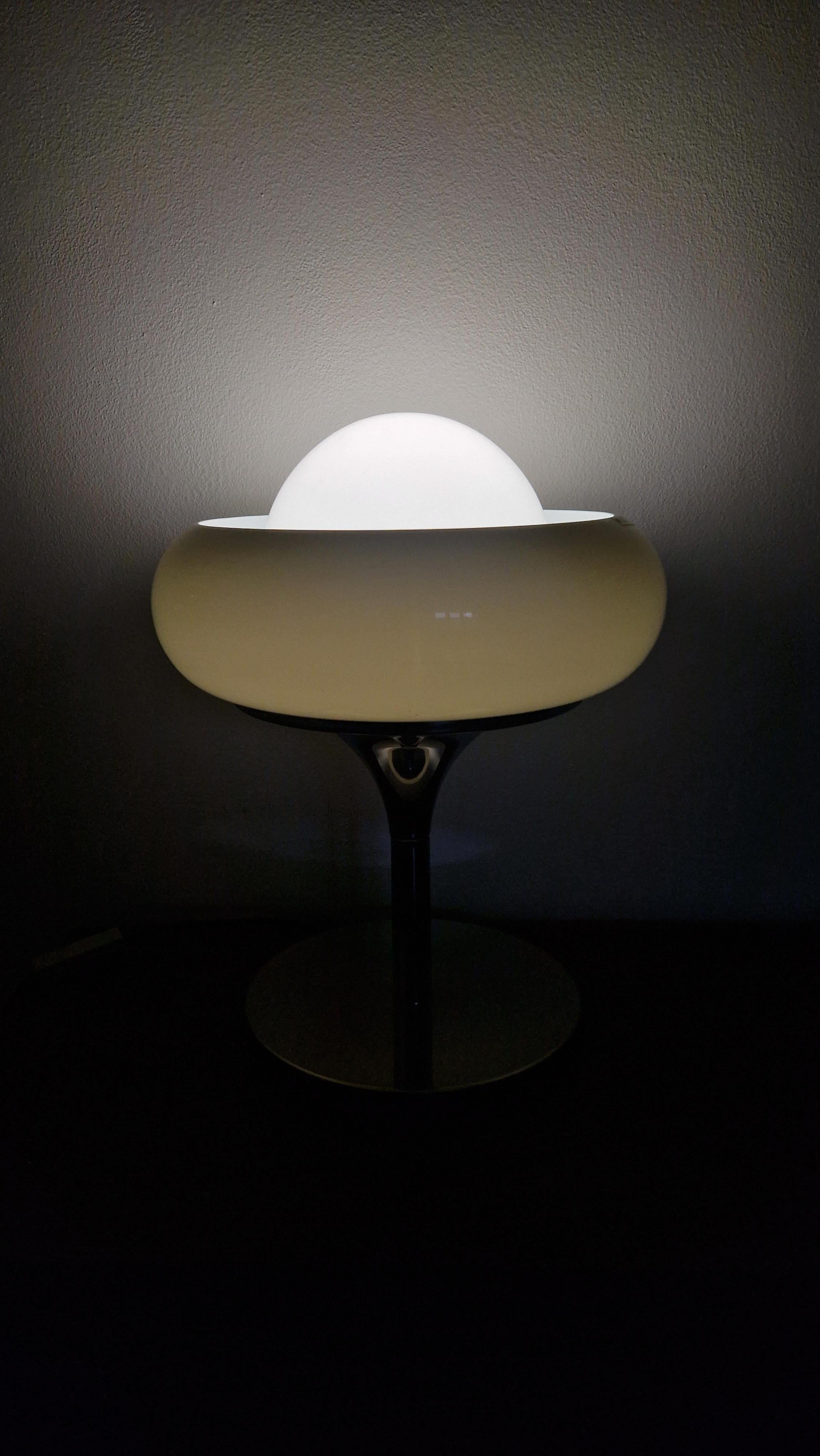 Large Midcentury Table Lamp Meblo, designed by Harvey Guzzini, Italy, 1970s 6