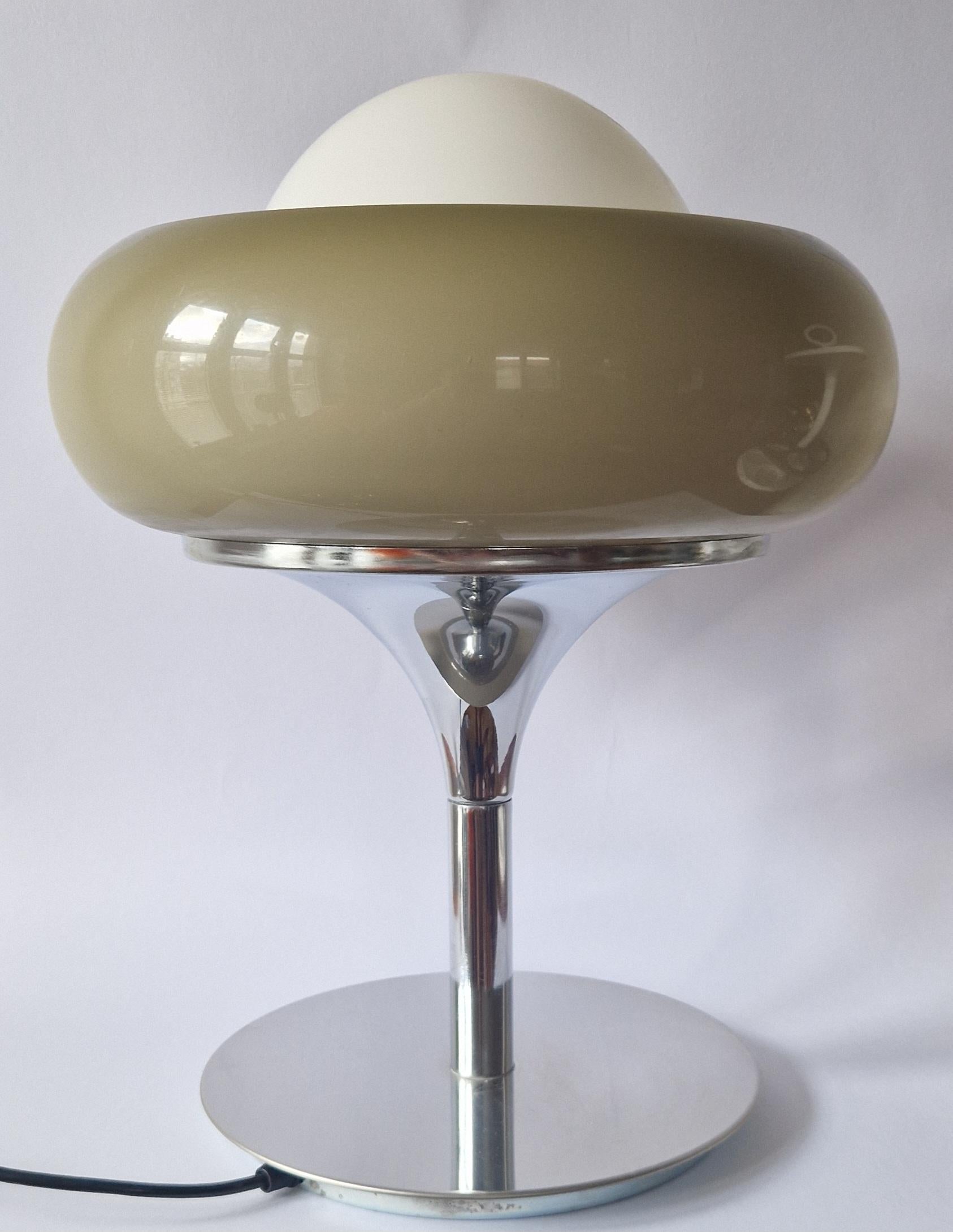 Italian Large Midcentury Table Lamp Meblo, designed by Harvey Guzzini, Italy, 1970s