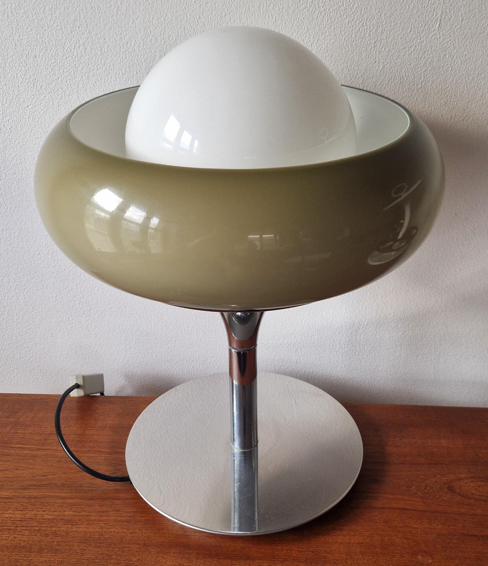 Late 20th Century Large Midcentury Table Lamp Meblo, designed by Harvey Guzzini, Italy, 1970s
