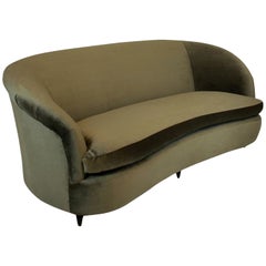 Large Midcentury Three-Seat Sofa by Parisi