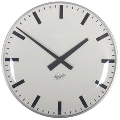 Large Midcentury Wall Clock by LM Ericsson