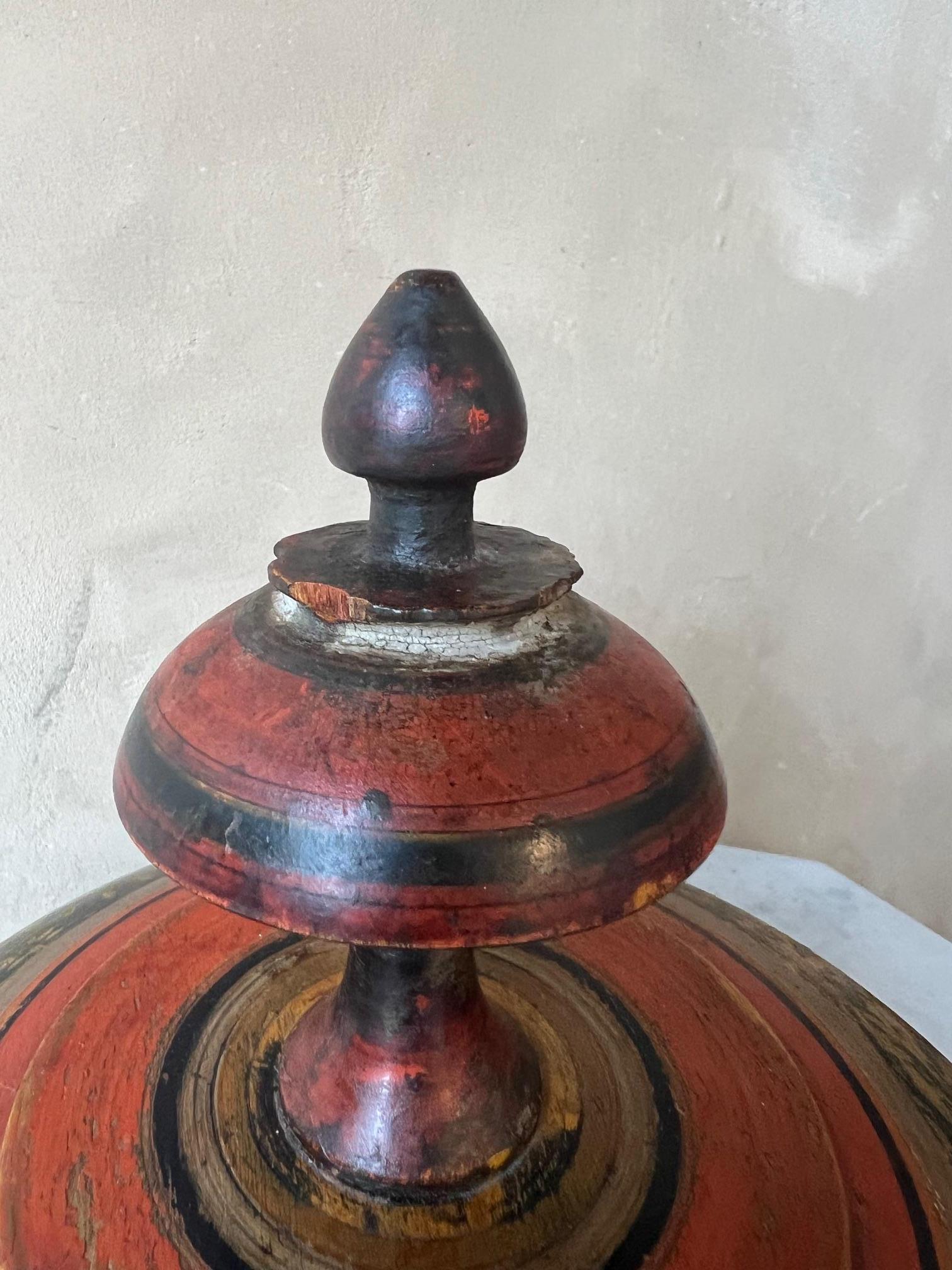 Large Middle Eastern Round Lidded Spice Box, c. 1900 For Sale 8