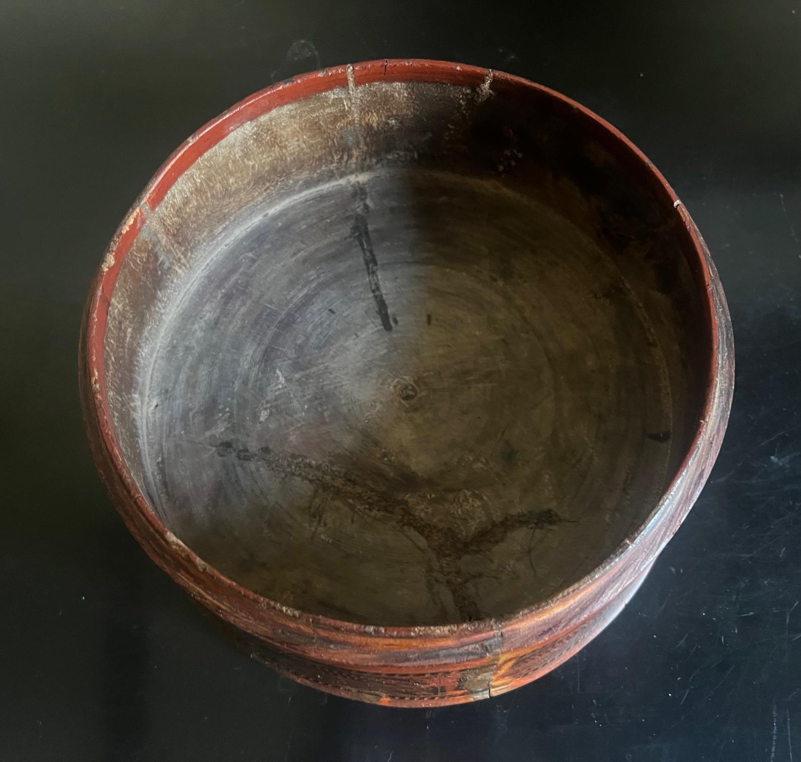Large Middle Eastern Round Lidded Spice Box, c. 1900 For Sale 11