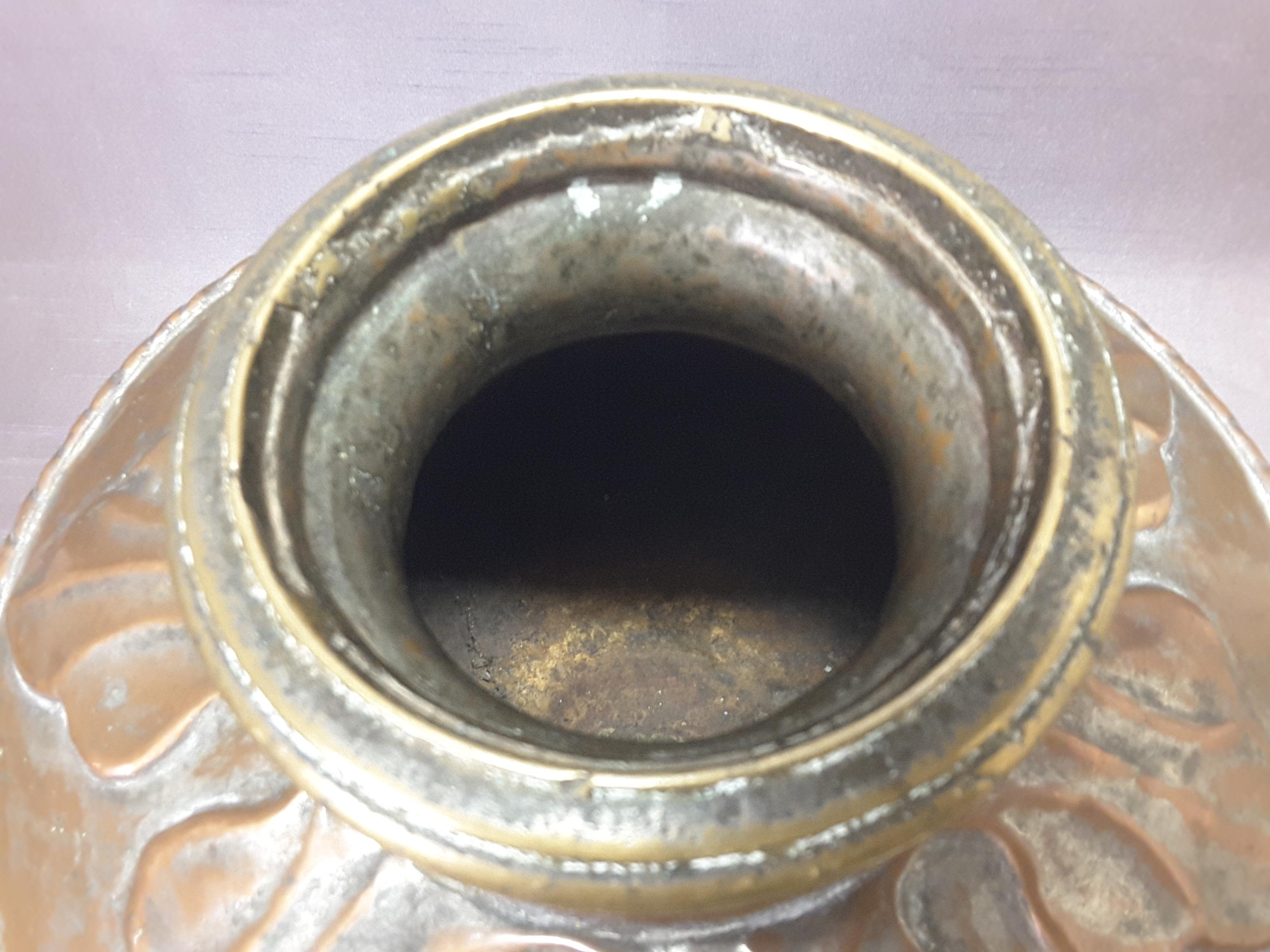 Large Middle Eastern Tinned Copper Water Vessel 19th Century 1