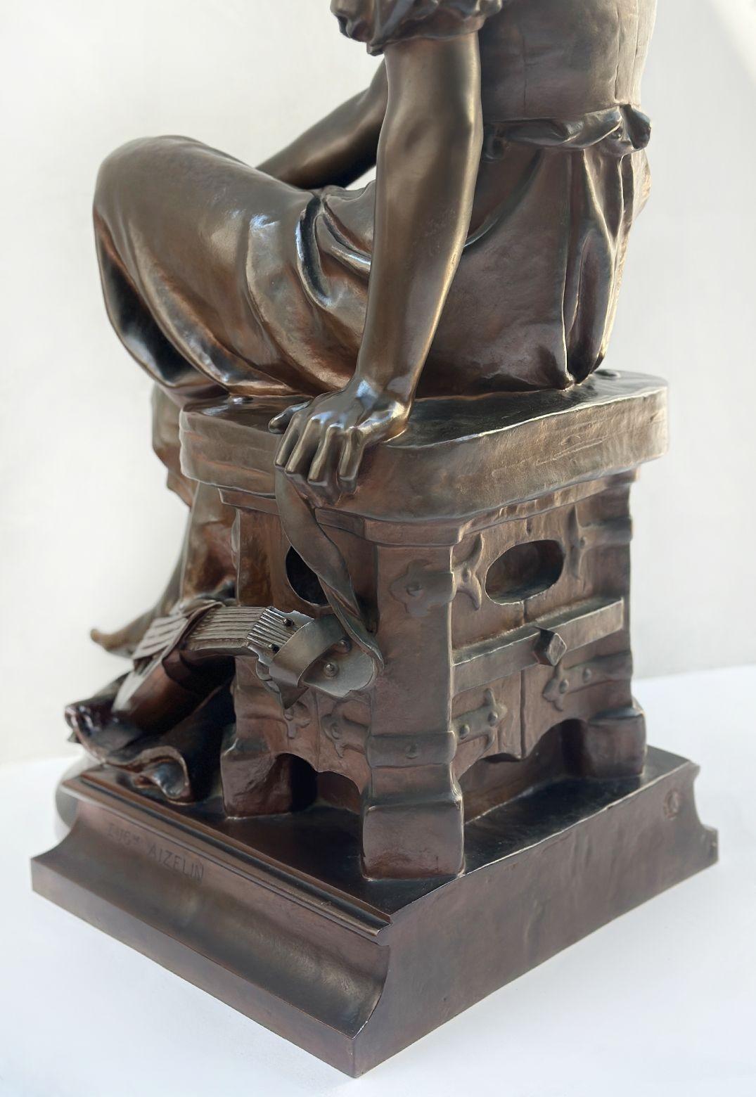 Grande sculpture en bronze 