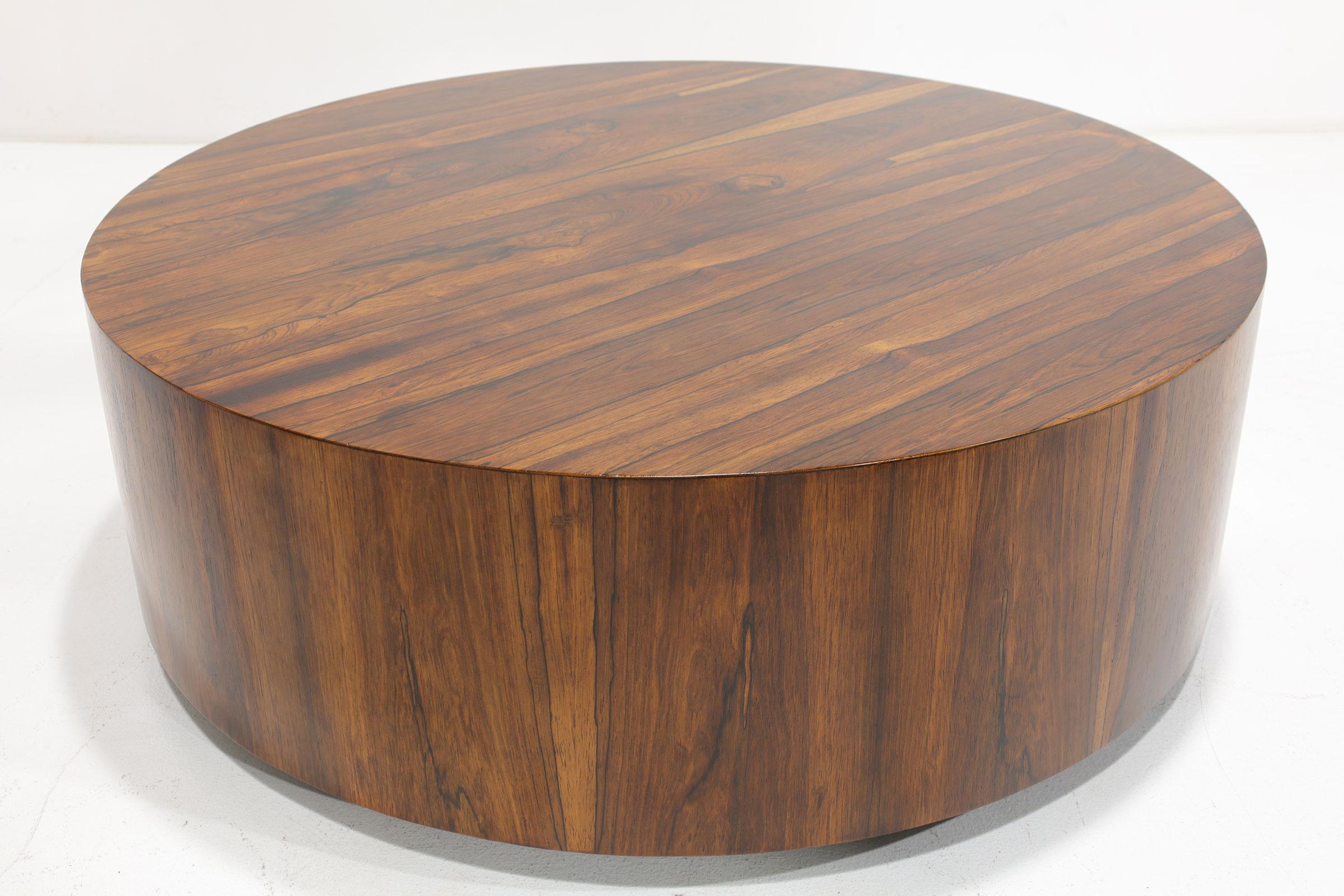 American Large Milo Baughman Rosewood Cocktail Table