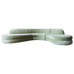 Large Milo Baughman Serpentine Sofa