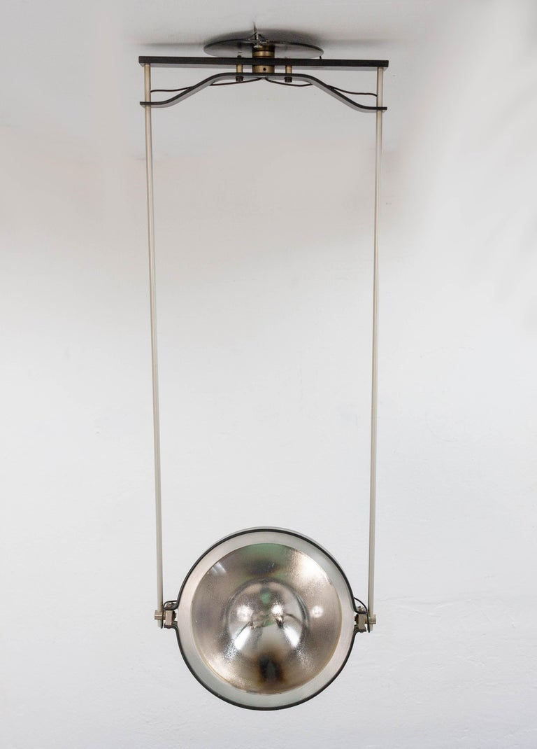 Large Minimal Ceiling Mounted Spot Light 1980s