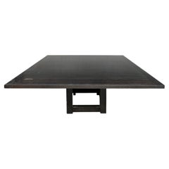Grande tavolo da pranzo/conferenza minimalista in ebano