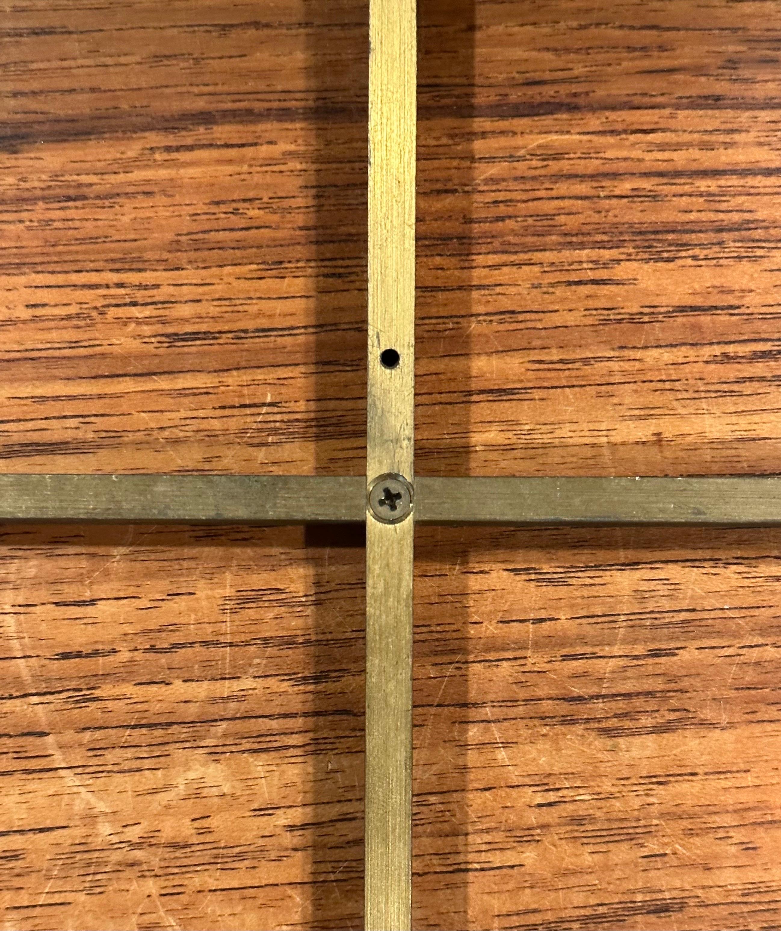 Large Minimalist MCM Brass Cross For Sale 2