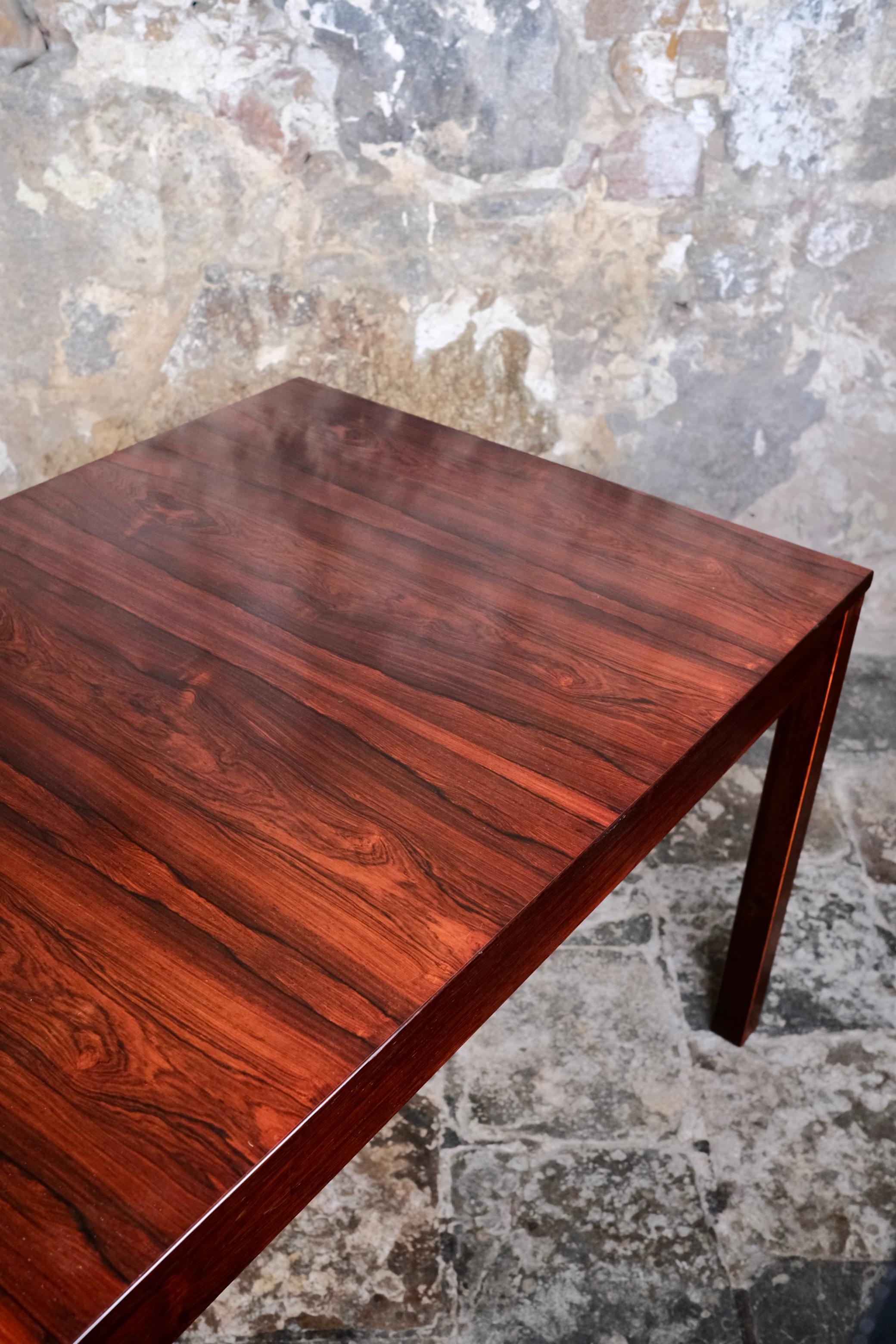 Grande table de salle à manger scandinave minimaliste, forme rectangulaire, années 1960 en vente 3