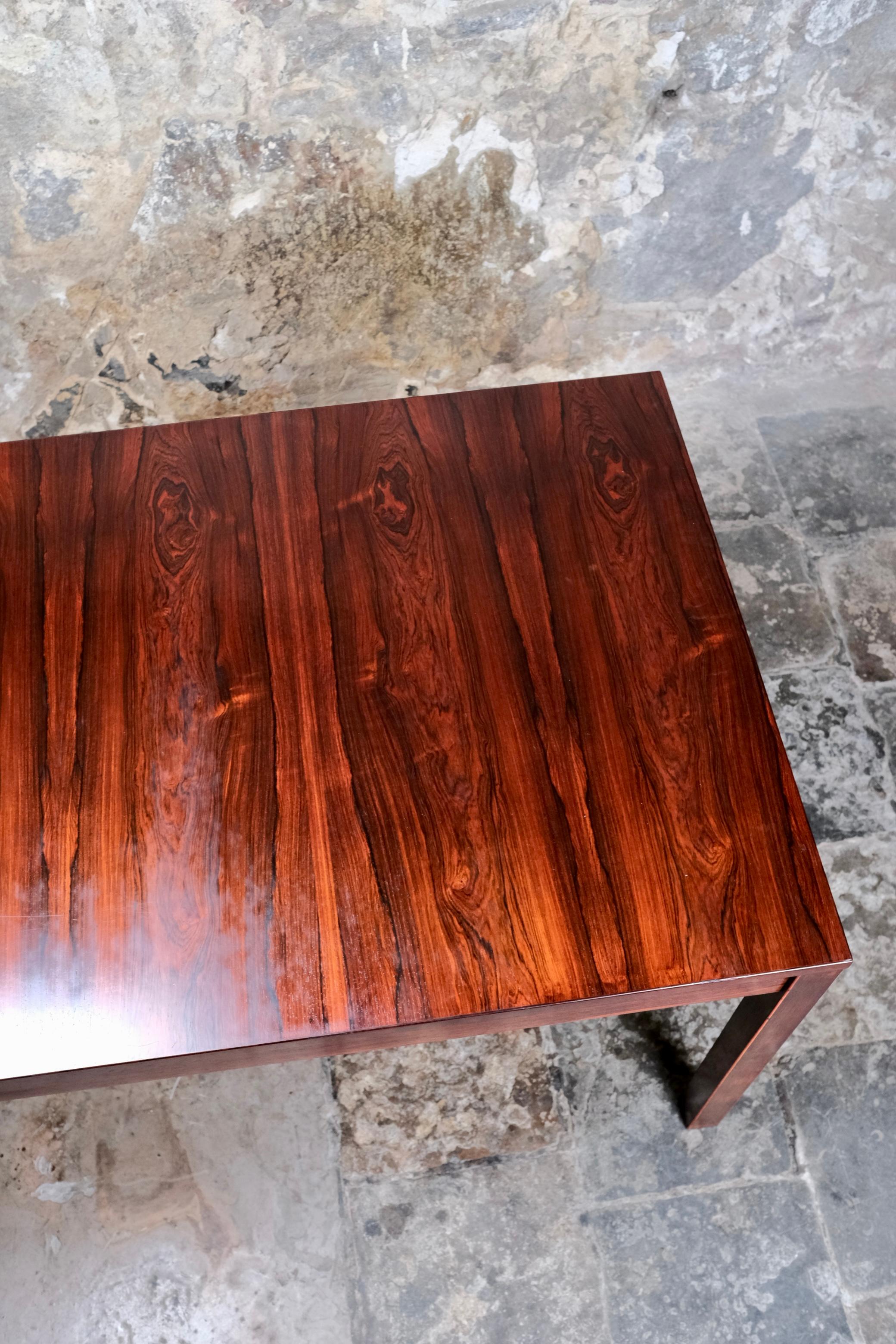 Grande table de salle à manger scandinave minimaliste, forme rectangulaire, années 1960 en vente 5