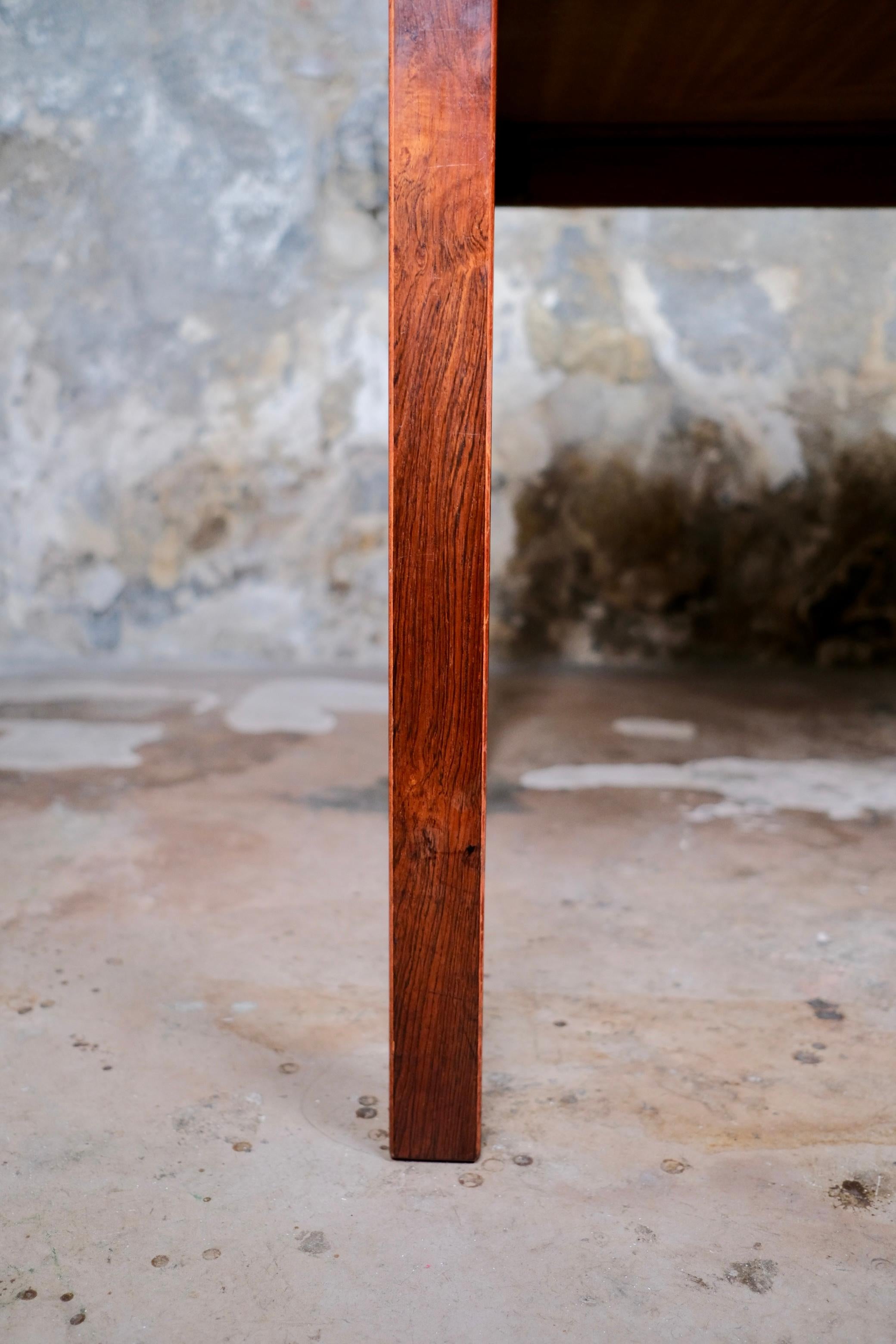 Grande table de salle à manger scandinave minimaliste, forme rectangulaire, années 1960 en vente 8