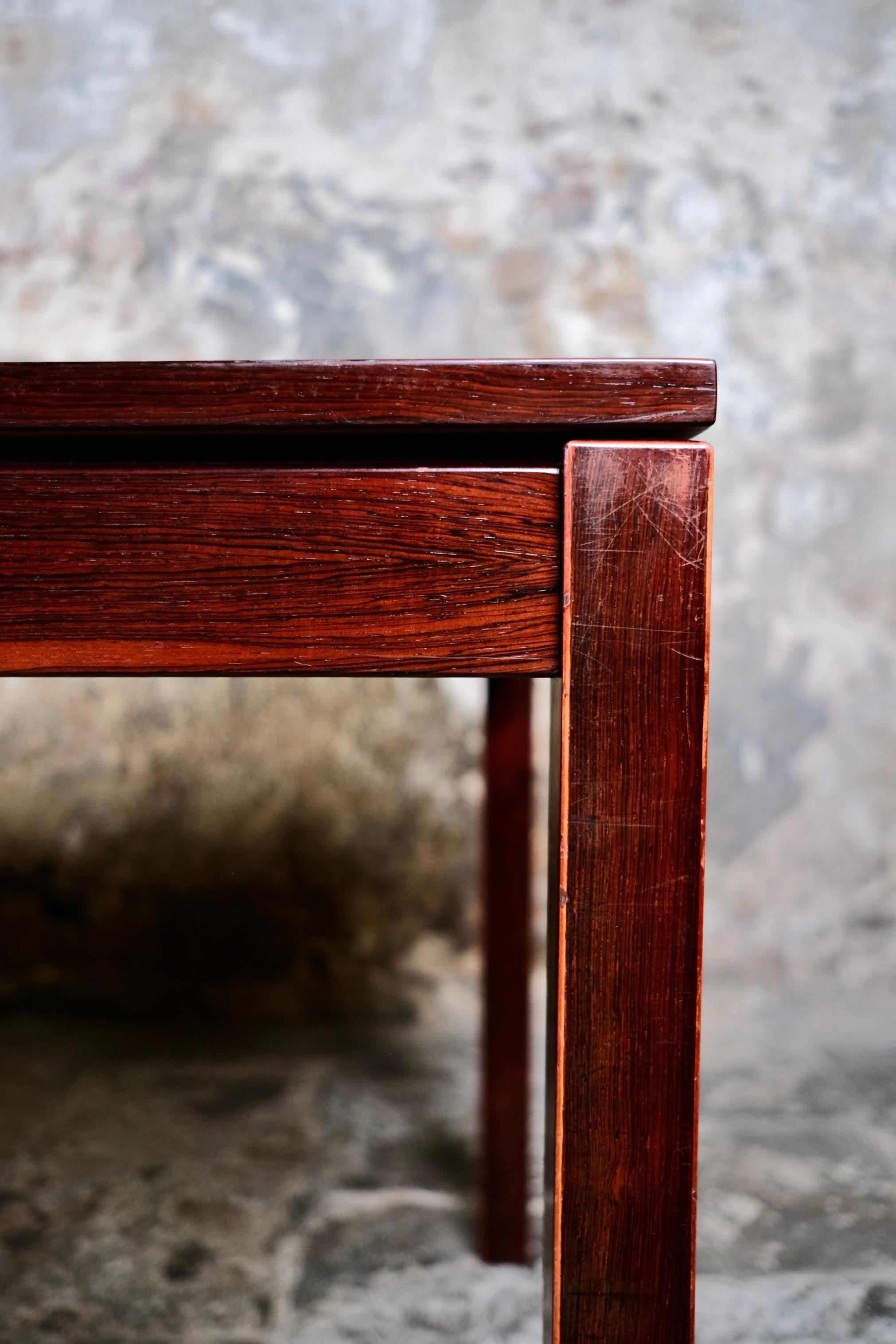 Grande table de salle à manger scandinave minimaliste, forme rectangulaire, années 1960 en vente 10