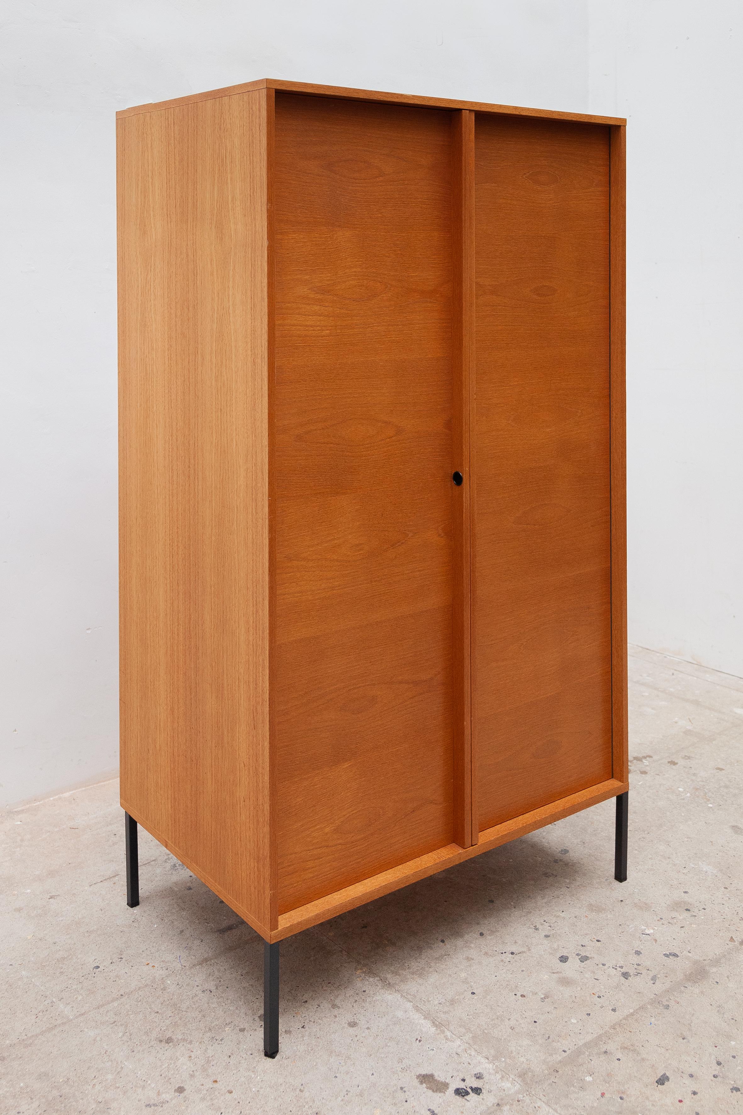Wardrobe designed in the 60s by the German designer Günther Renkel attention with very good workmanship in high-quality materials The wardrobe is produced by Rego. It's a part of the Twen-Möbel serie that covered an entire room interior. The