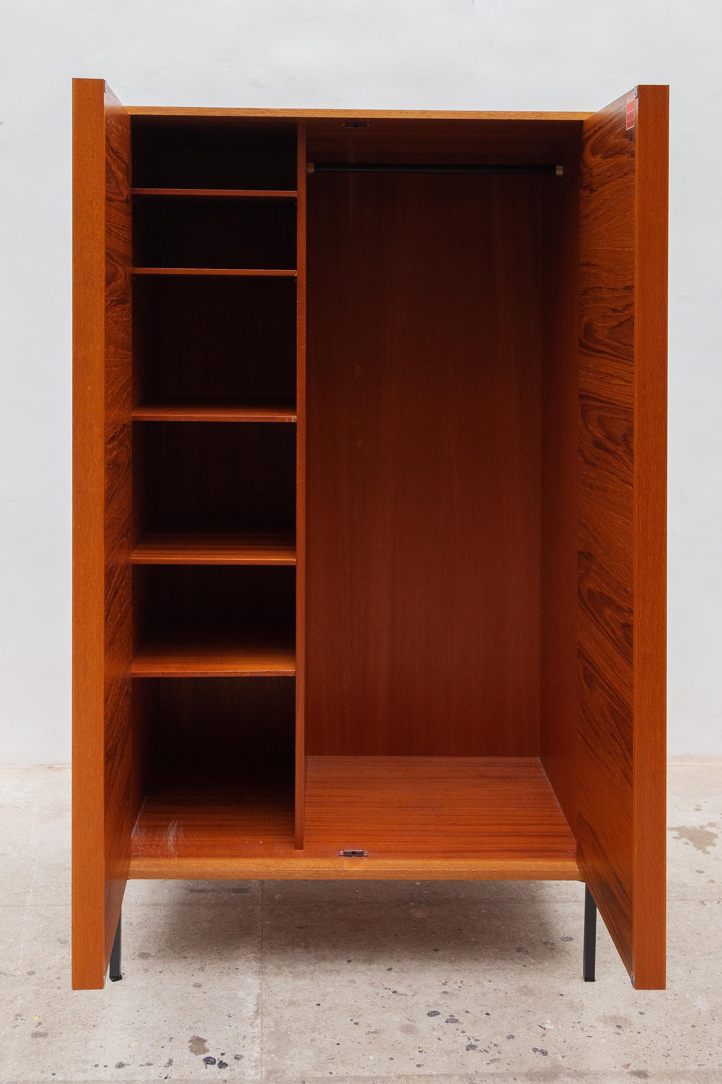 Mid-Century Modern Large Minimalist Wardrobe, Cabinet designed by Gunther Renkel, for Rego, 1960s