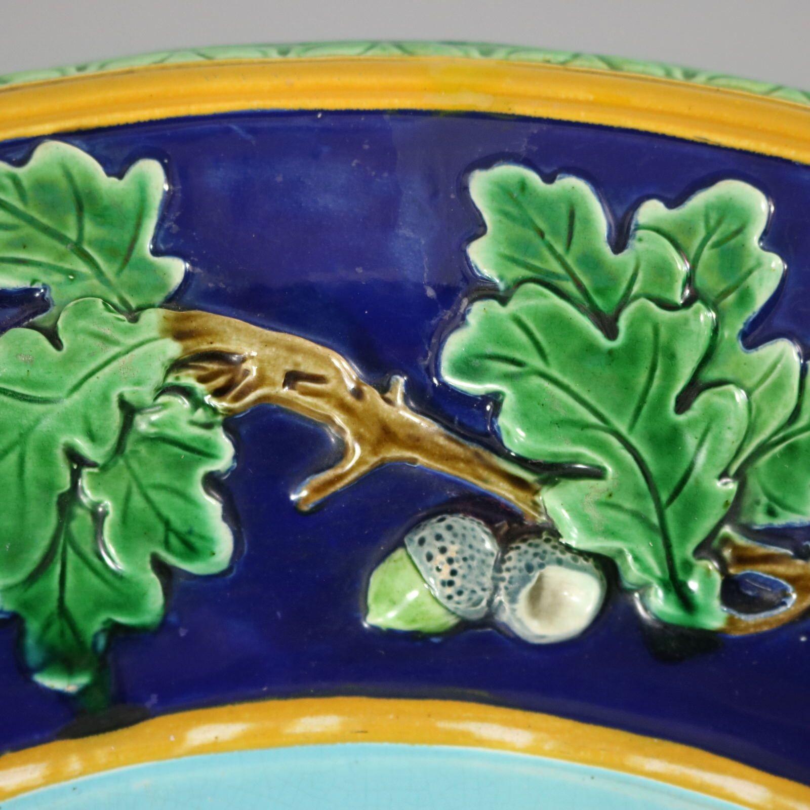 Large Minton Majolica Cupids Jardiniere And Stand 13