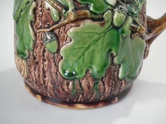 Large Minton Majolica Oak Jug or Pitcher