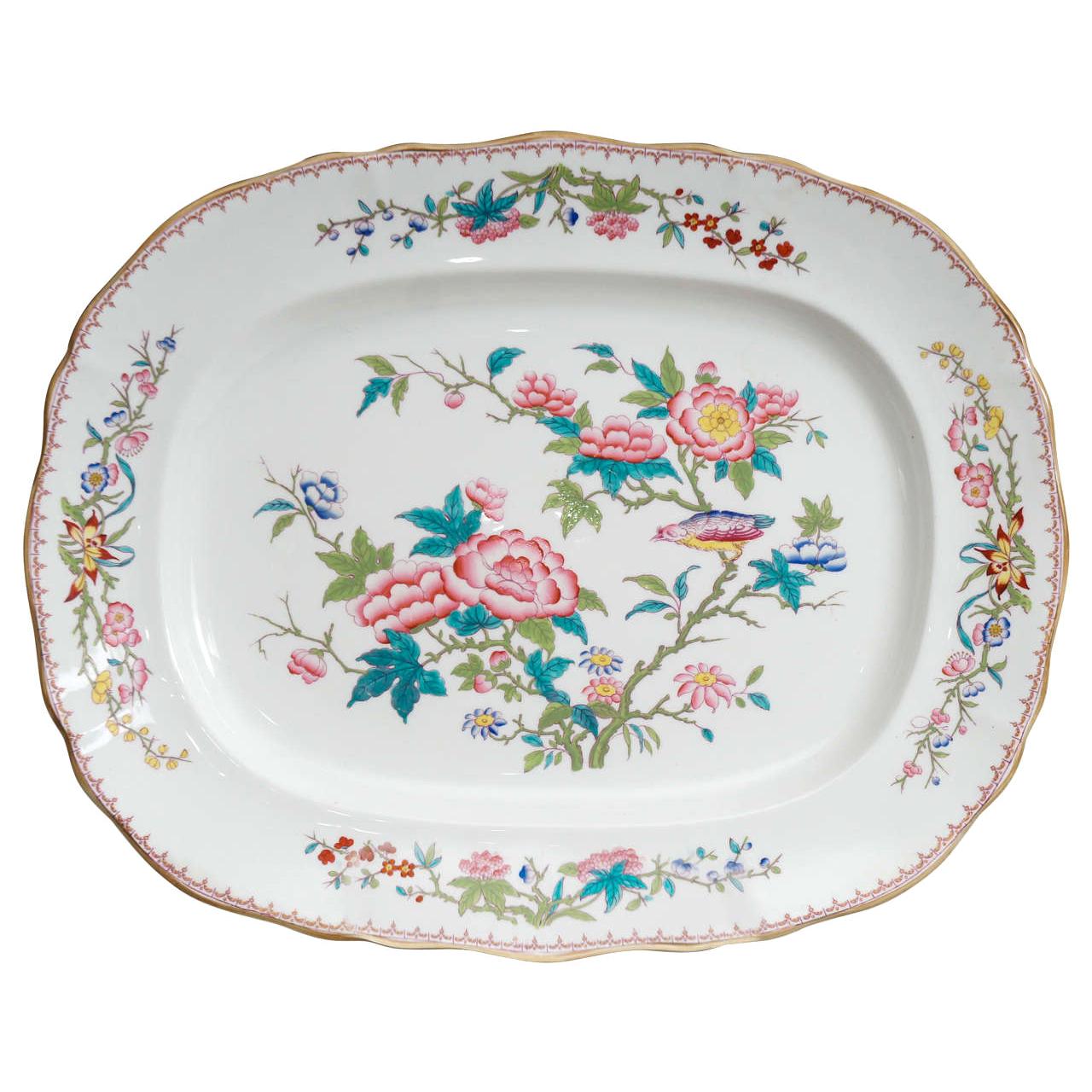 Large Minton Porcelain Platter For Sale