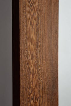 Grand miroir danois des années 1980 - Forme rectangulaire épurée avec cadre en wengé