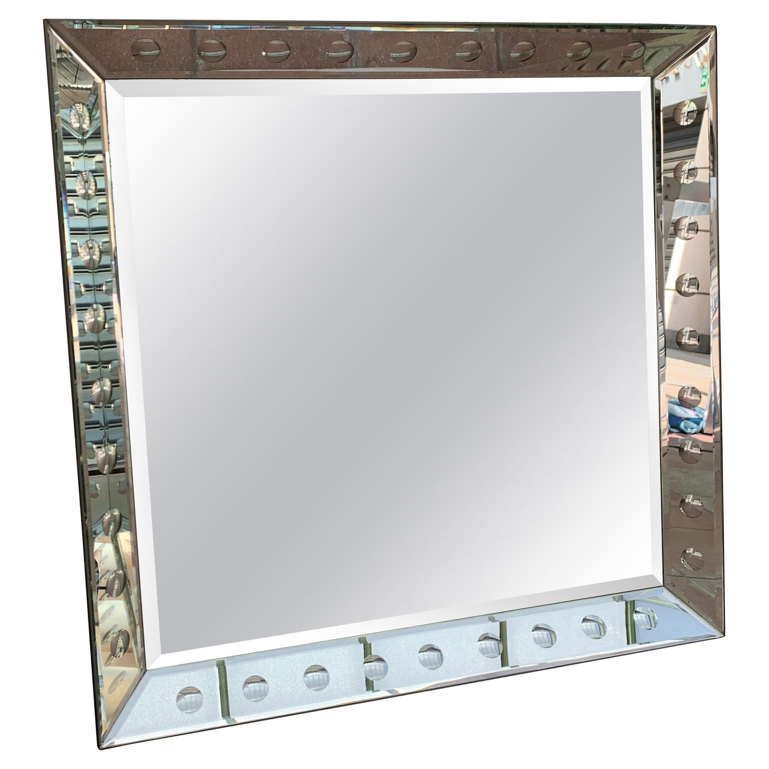 Large Mirror Art Deco Style, circa 2005 For Sale