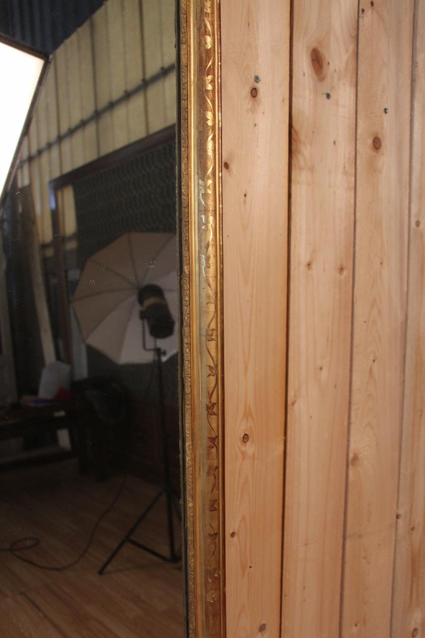Wood Large Mirror Between Two Louis Philippe 2m40 High