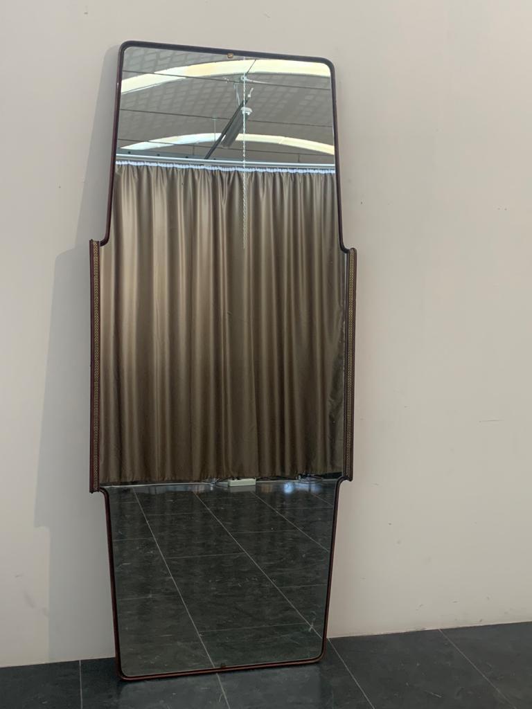 Italian Large Mirror by Osvaldo Borsani for Turri, 1950s For Sale