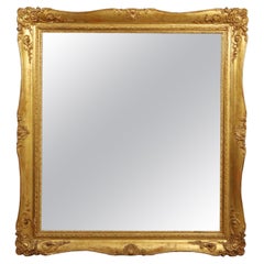 Large Mirror Carved Wood France 19th Century