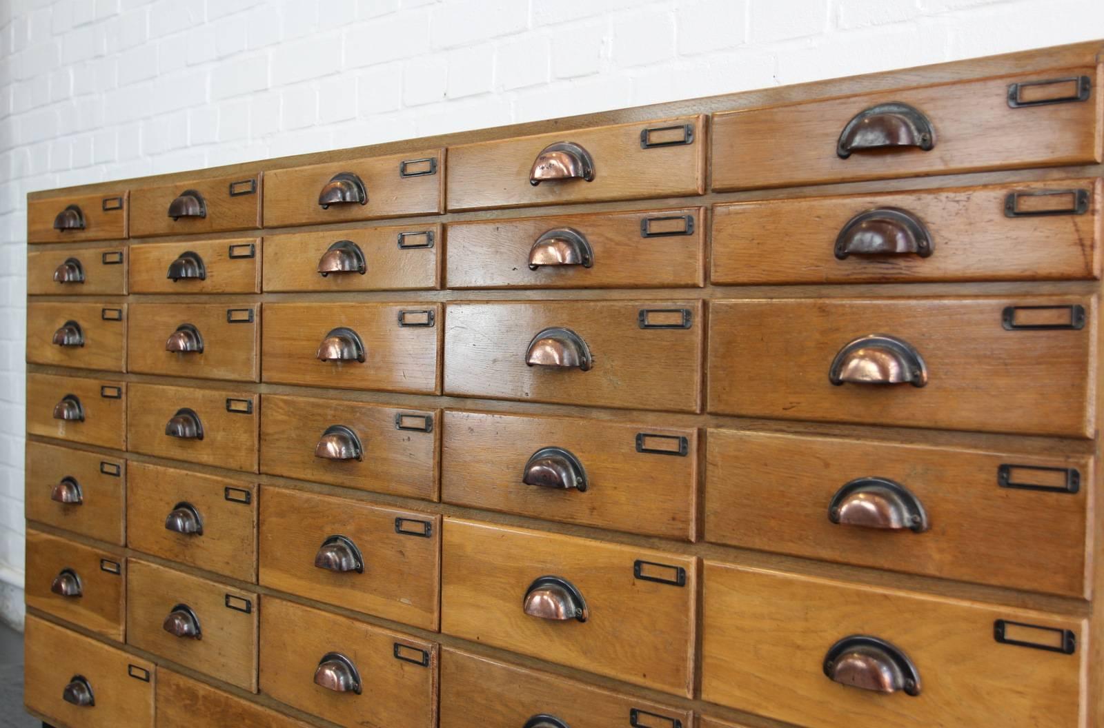Art Deco Large Mirror Fronted Haberdashery Drawers, circa 1930s
