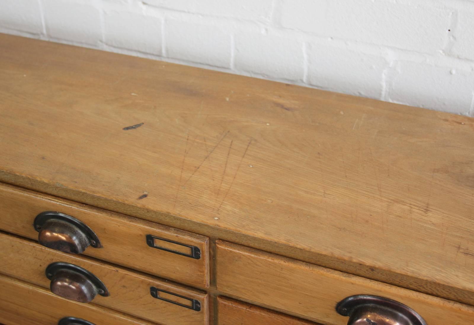 Large Mirror Fronted Haberdashery Drawers, circa 1930s 1