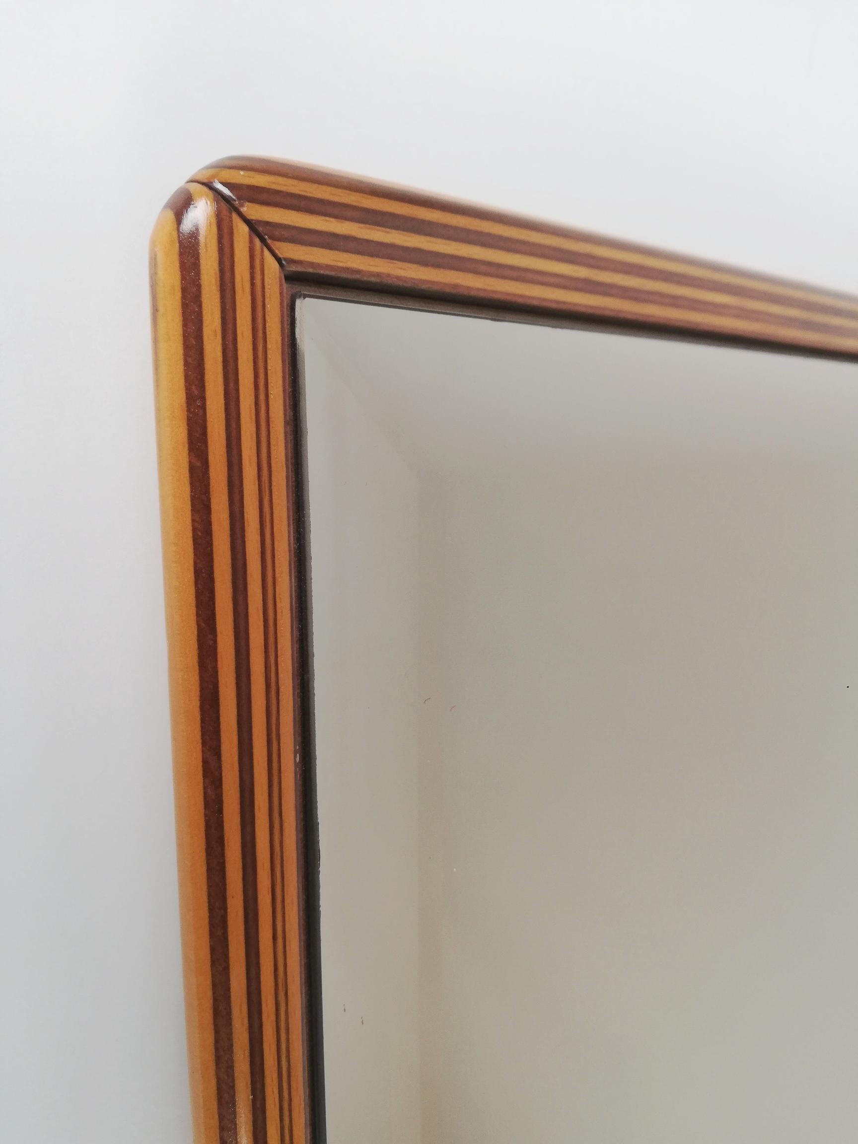 Large Mirror in the Style of Artona Collection by Afra E Tobia Scarpa, 1970s In Good Condition For Sale In Roma, IT