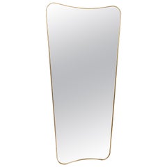 Large Italian Mirror in the Style of Gio Ponti
