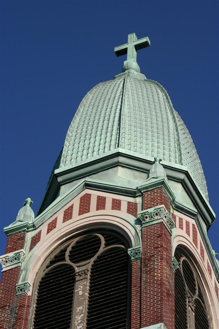 Large Mirror w/Original Patina Copper Roof from Early 1900s Church Steeple 1