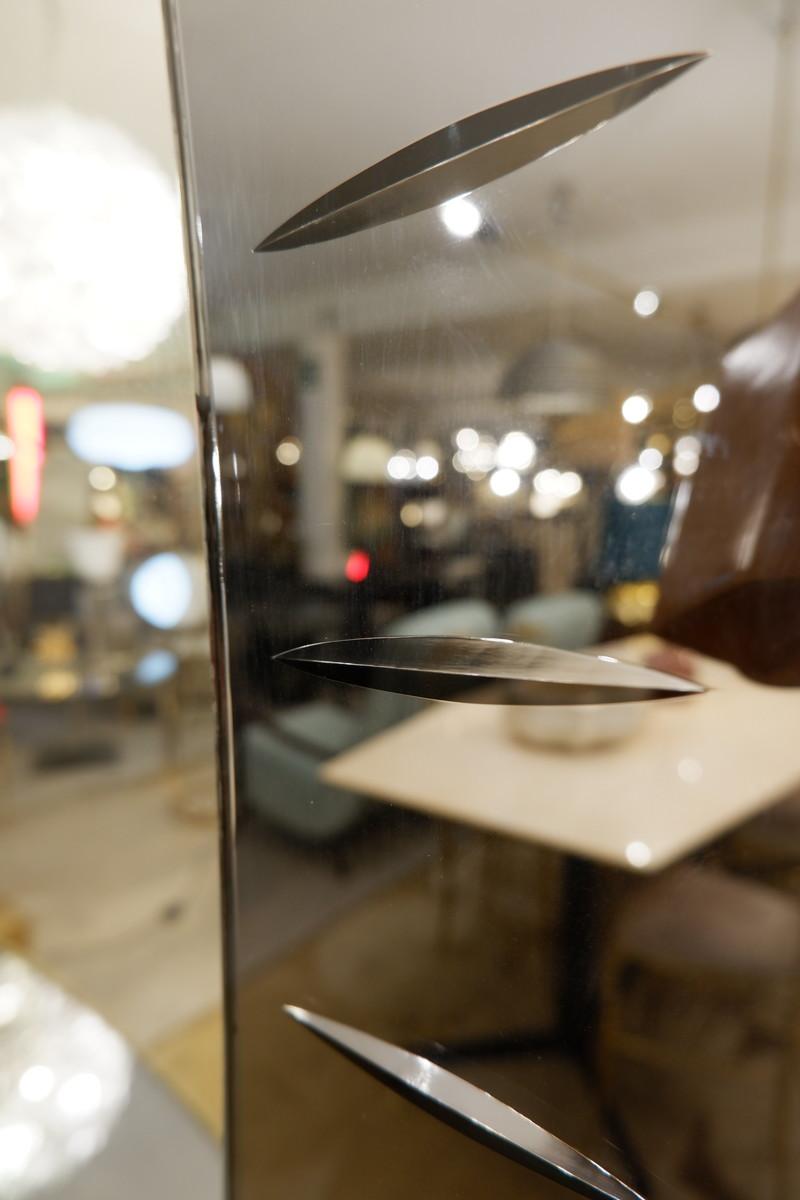 Milieu du XXe siècle Grand miroir et table console de Cristal Art:: années 1950 en vente