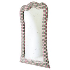 Large mirror with fabric covering