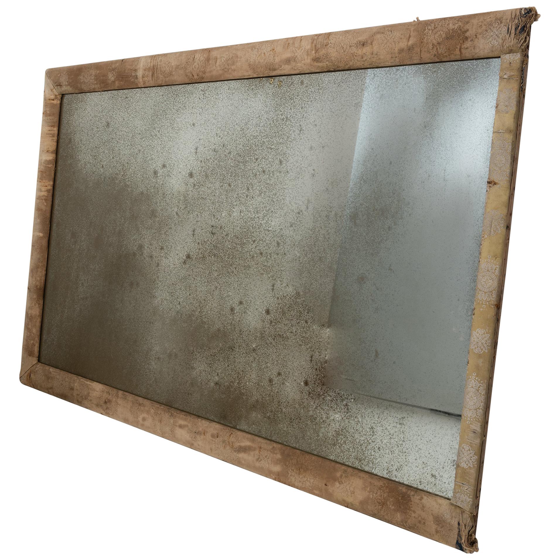 Large Mirror with Fabric Frame