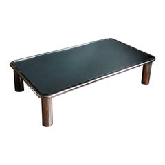 Large Mirrored Coffee Table by Mario Bellini 1970s