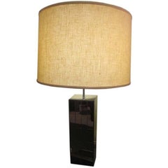 Large Mirrored Table Lamp by Carl