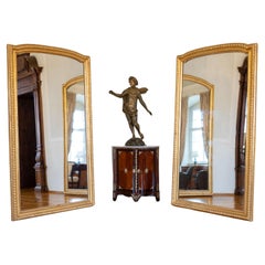 Grands miroirs dans un cadre patiné d'or, Italie Milieu du XIXe siècle