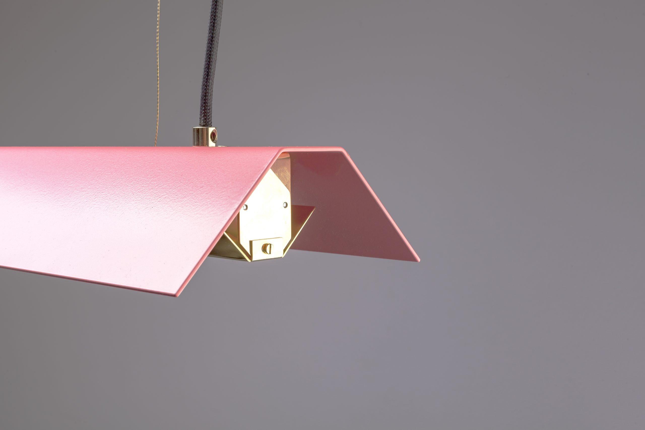 Large Misalliance Ex Antique Pink Suspended Light by Lexavala In New Condition For Sale In Geneve, CH