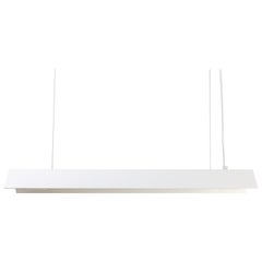 Grande lampe suspendue Misalliance, blanc pur et sarcelle, Lexavala
