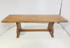 Large Mission Style Dining Table in Solid Wood