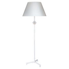 Large “Mittis” Floor Lamp, White Plaster Finish 