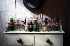 Large Mixed Collection of Forty-Four 19thC-20thC Glass Apothecary Bottles