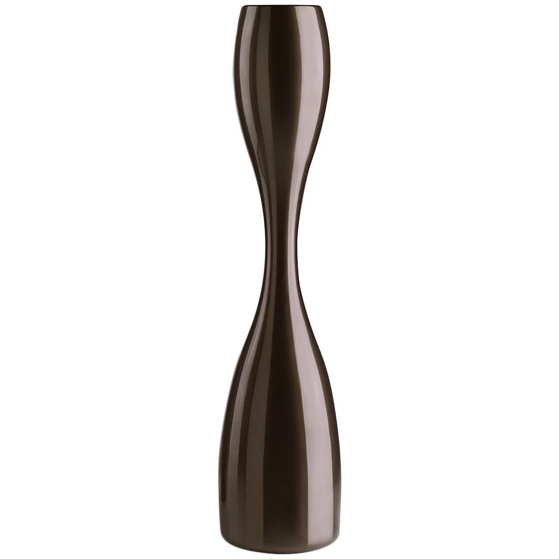 Large Moai Vase 175 in Metallized Coffee Polyethylene by Luca Nichetto for Plust For Sale