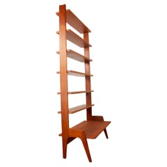 Large, mobile and modular shelf, Danish teak by H. Brockmann Petersen, 1960s.