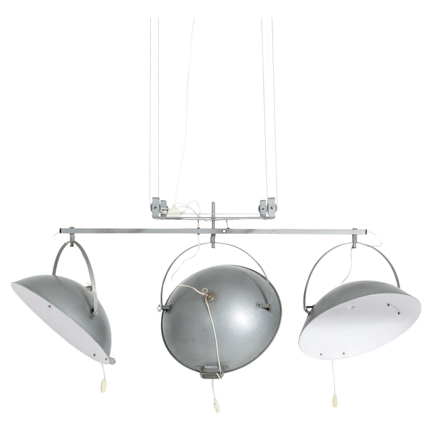 Lampada da studio a soffitto mobile grande di Narita Studio in vendita