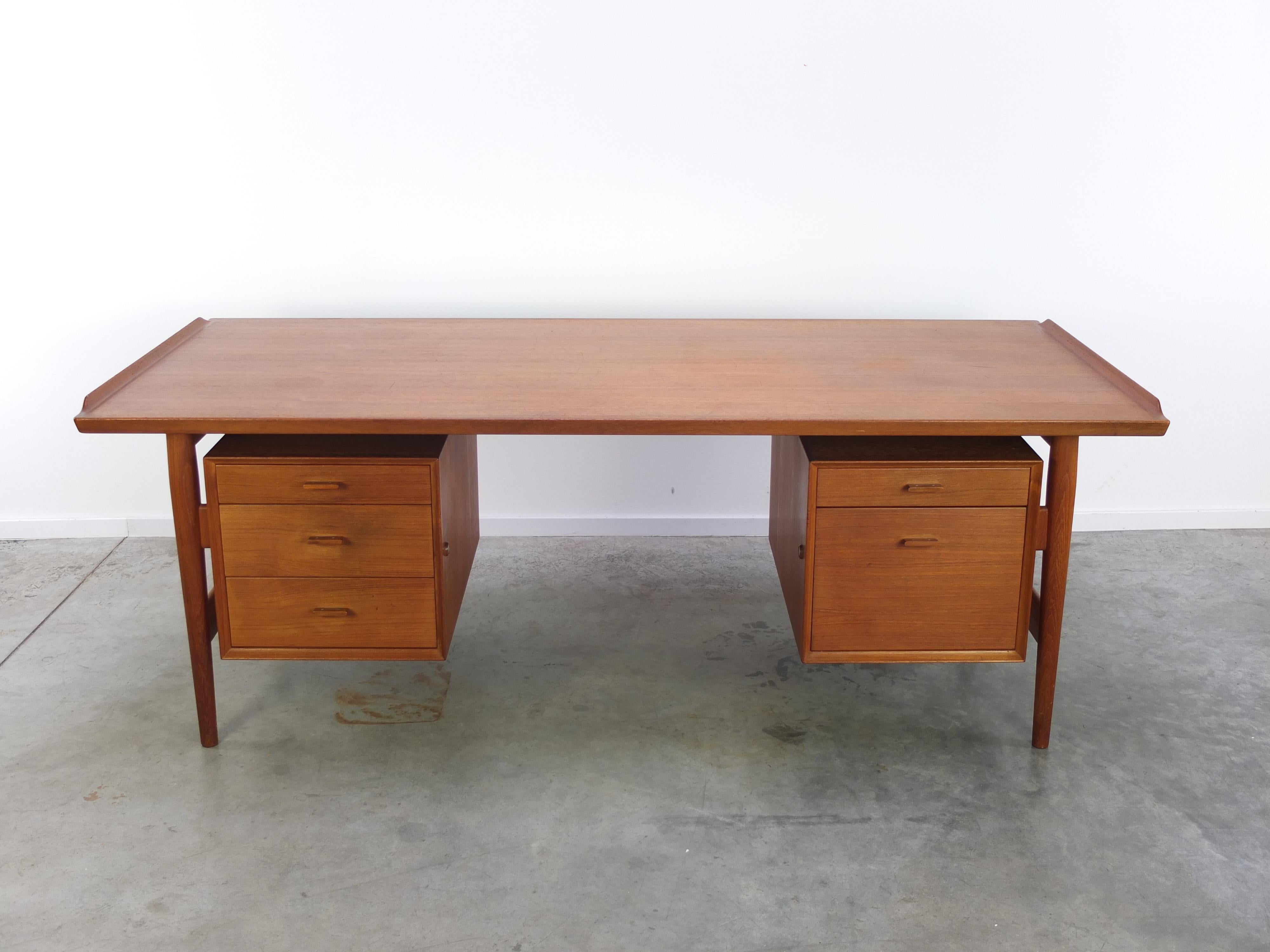 teak executive desk