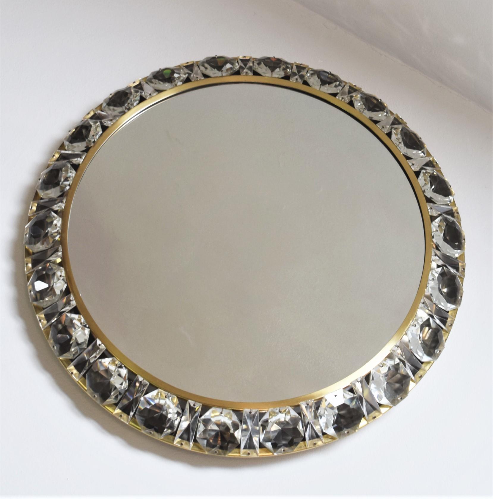 Mid-Century Modern Large Model 3648 Lighted Wall Mirror from Bakalowits & Söhne, 1960s For Sale
