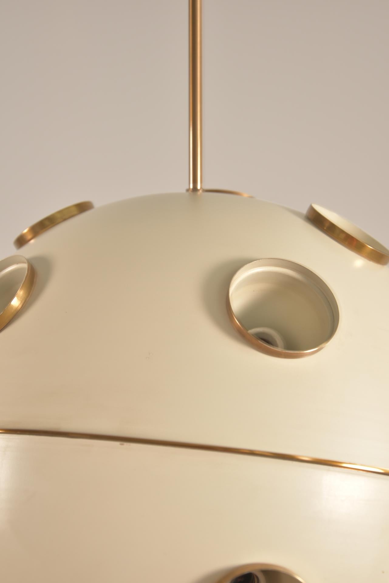 Large Model 551 Chandelier by Oscar Torlasco for Lumi For Sale 7